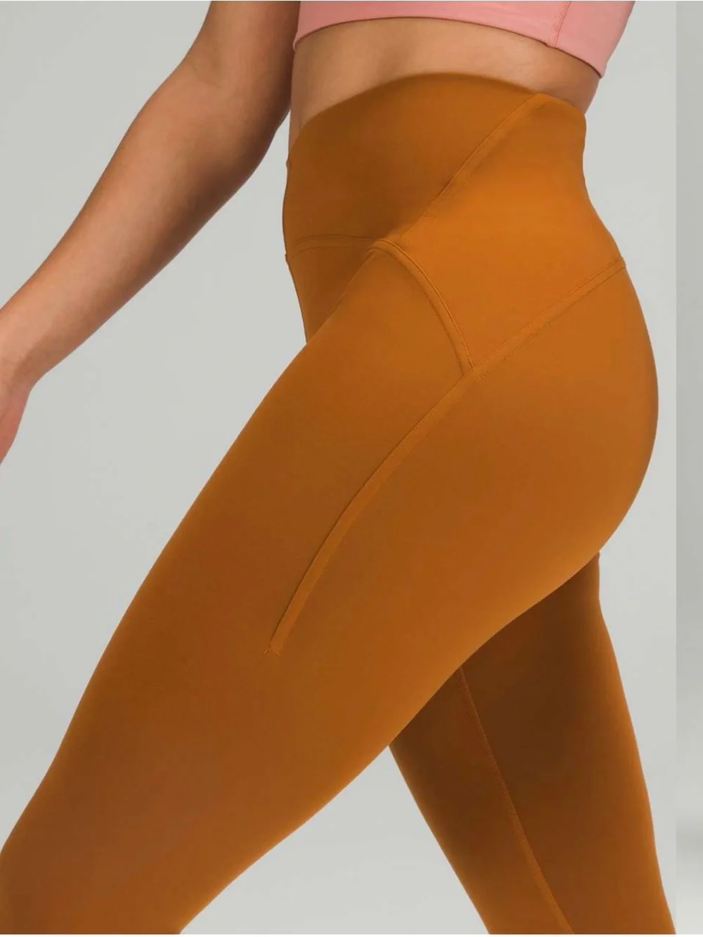 Lululemon Instill High-Rise 25” Leggings, Size 4, Color Butternut Brown